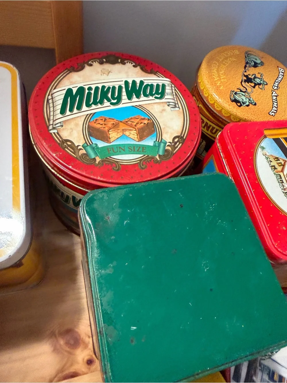 Vintage Advertising Tin Can Box Lot of 35 Hershey, Pepsi, Nestle, Planters GOOD